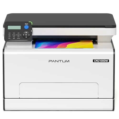 PANTUM CM2100DW Impresora láser Color, Impresora multifunción en Color para Imprimir, copiar y escanear, Impresión automática a Doble Cara, WLAN Net USB, 20 ppm, para Uso doméstico y de Oficina