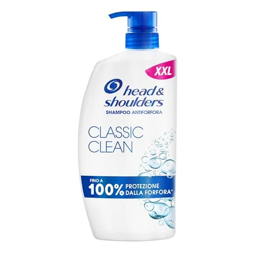 Head & Shoulders Classic Anti-Dandruff Shampoo with Pump 1000ml Daily Use Up to 100% of Dandruff Removed Clinically Proven