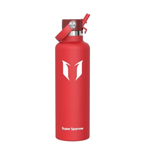 Oferta limitowana: Super Sparrow Butelka Izolowana - Butelka sportowa na wodę - 1000 ml - Standardowa Butelka ze stali nierdzewnej - Butelka dla dzieci bez BPA, do uprawiania sportu, podróży, szkoły z 81.00 zł na 81.00 zł (oszczędź 0.00%)