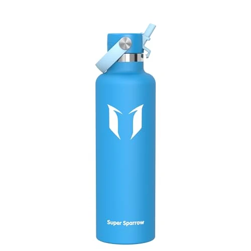 Tijdelijke aanbieding: Super Sparrow RVS Waterfles – FlipFlow 1L Sportwaterfles met Rietje – Herbruikbare, Lekvrije en BPA-vrije Drinkfles, Vaatwasserbestendig, Ideaal voor Sport, Outdoor en Reizen van 19.59 EUR naar 19.59 EUR (korting 0%)