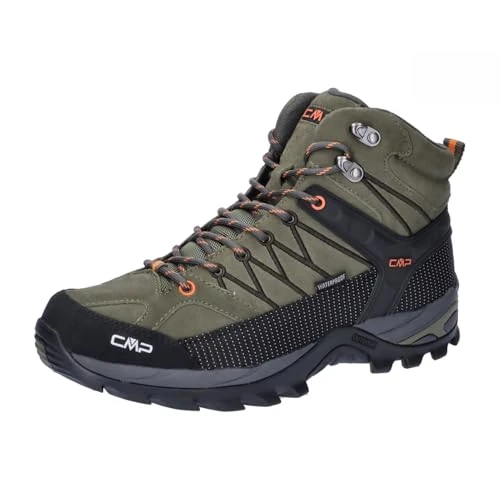 CMP Rigel Mid Shoes Wp Trekking-schoenen voor heren, olijven vlam, 41 EU