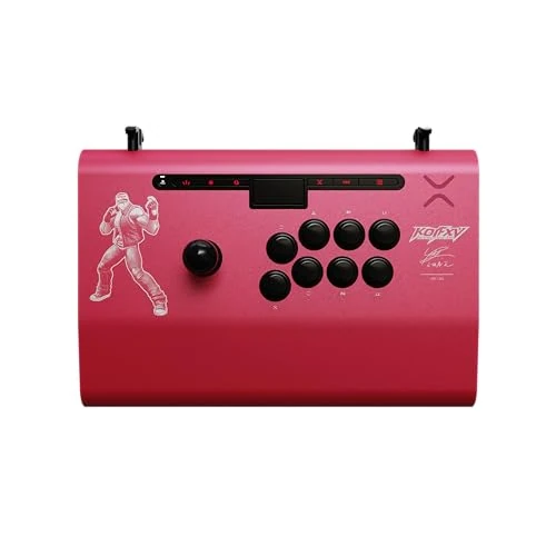 PDP Victrix Pro FS Playstation Fight Stick for PS4, PS5, PC, Durable Aluminum, Sanwa Denshi Buttons, Ergonomic Wrist Slope, Detachable Joystick, Tournament Grade for Fighting Games KOF Terry