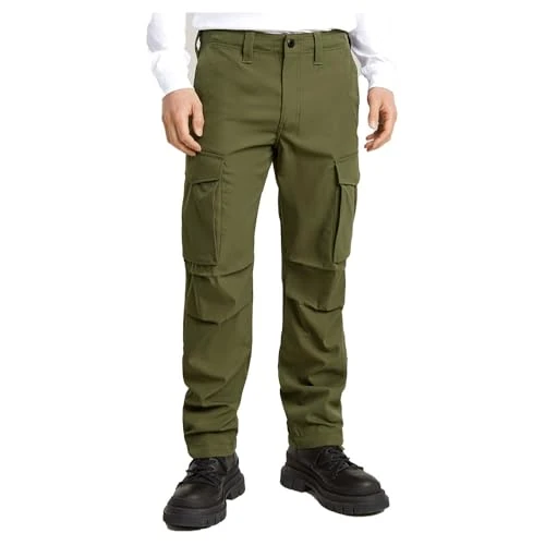 G-Star Men's Core Regular Cargo Pants, Green (shadow olive D24309-D517-B230), 32W / 30L