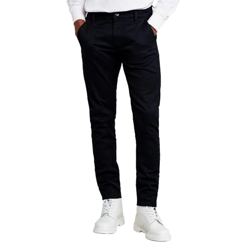 G-STAR Homme Chino Skinny 3.0, Bleu (salute D25179-C105-C742), 27W / 32L