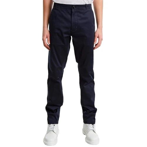 G-STAR Pantalones Mosa Straight Chino para Hombre, Azul (Salute D25547-5126-C742), 33W / 32L