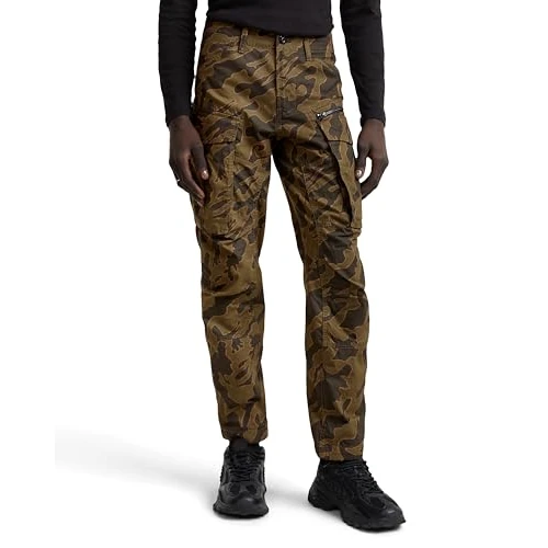 G-STAR Herren Rovic Zip 3D Regular Tapered Hose, Mehrfarben (Shadow Olive Island camo D02190-D553-G739), 36W / 34L