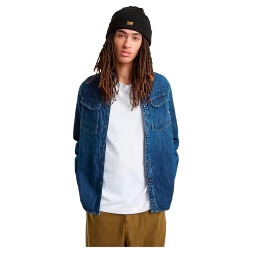 G-STAR Herren Dakota Slim Hemd, Blau (Worn in Windward D23616-D252-G749), M