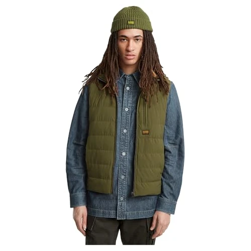 G-Star Herren Foundation Liner Weste, Grün (shadow olive D24277-D518-B230), M