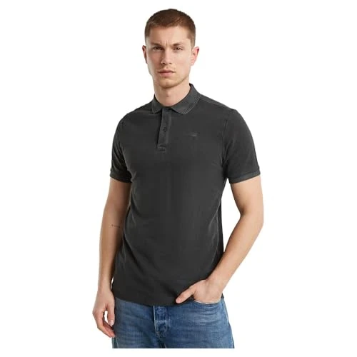 Offerta a tempo: G-STAR Uomo Dunda Slim Polo, Nero (dk black gd D11595-D756-B564), M - 36% da 41.00 € a 26.44 €