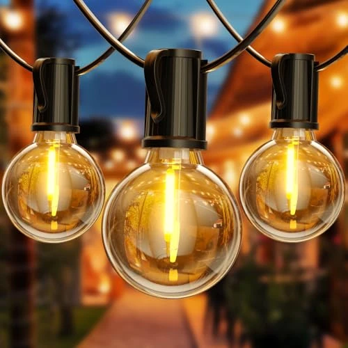 Offre limitee: FIFlying Guirlande Lumineuse Exterieure 8.8M 12+1 G40 Ampoules IP54,Guirlande Lumineuse Guinguette Exterieur LED Incassable Blanc Chaud Connectable,Plug&Play,pour Intérieur Extérieur Jardin Fête Maria de 16.99 EUR a 16.99 EUR (economie 0%)