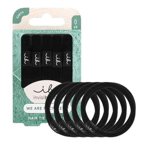Offerta a tempo: Invisibobble Elastico Nero | Morbidezza dei capelli | Anti-crespo | No Frizz | No Frizz | 5 pezzi Accessori per lo styling dei capelli | 5 pezzi - 0.00% da 5.95 € a 5.95 €