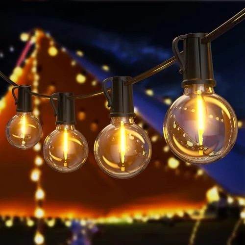 Offerta a tempo: FIFlying Catena Luminosa Esterno 20.1M/65.9FT, G40 Impermeabile Luci da Esterno Giardino con 30+2 LED, 2700K Bianco Caldo Catena Luci Esterno, Adatta per Festival, Matrimoni, Feste, Giardini, Terrazze - 0.00% da 29.99 € a 29.99 €