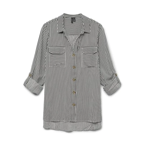 Oferta limitada: Vero Moda Camiseta de Manga Larga para Mujer Vmbumpy L/S New WVN Noos, Pastel de Chocolate/Rayas: Blanco Nieve, Talla XS EU, Pastel de Chocolate/Rayas: Blanco nevado, XS de 17.49 € a 17.49 € (ahorro 0.00%)