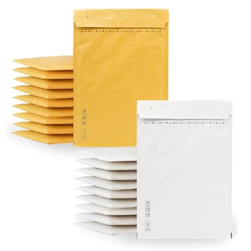 Oferta limitada: Sobres Acolchados, Sobre Acolchado para Envios, Sobres Burbujas color Kraft y Blanco, Bolsas para Envíos de Paquetes Varios Tamaños, Sobres de Envio · m-office (220x260mm, 20uds) de 15.95 € a 15.95 € (ahorro 0.00%)