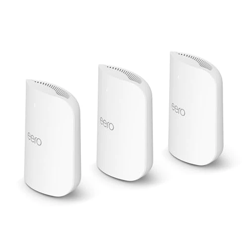 Offre limitee: Routeur Wi-Fi 7 maillé tribande Amazon eero Pro 7 (dernier modèle) : prise en charge des connexions Internet jusqu'à 5 Gb/s, couverture jusqu'à 560 m², lot de 3 de 799.99 EUR a 639.99 EUR (economie 20%)