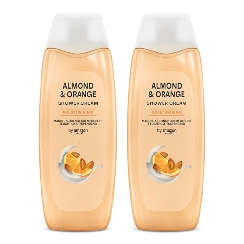 Offerta a tempo: by Amazon Crema Doccia alla Mandorla e Arancia, 2 x 500 ml - 21% da 5.27 € a 4.14 €