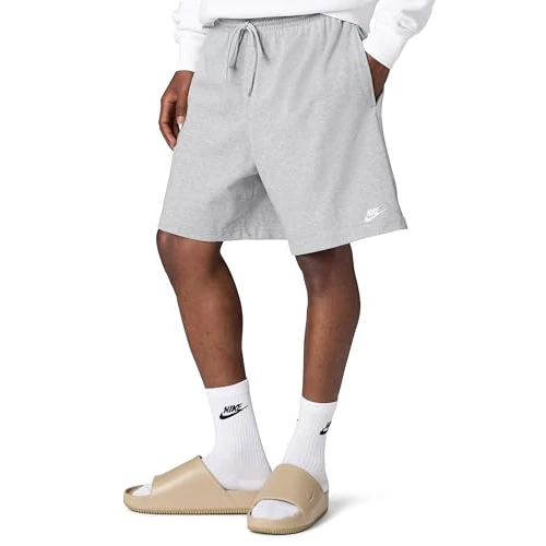 Beperkte aanbieding: Nike Heren Shorts M Nk Club Knit Short, Dk Grey Heather/White, FQ4359-063, M van 39.99 EUR naar 25.99 EUR (besparing 35%)
