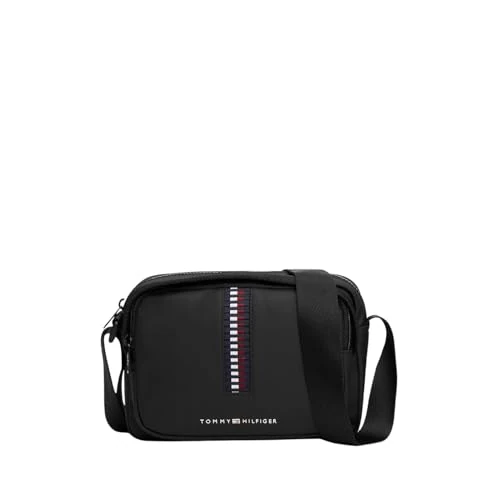 Tommy Hilfiger Men’s Small Camera Bag, Black (Black), One Size