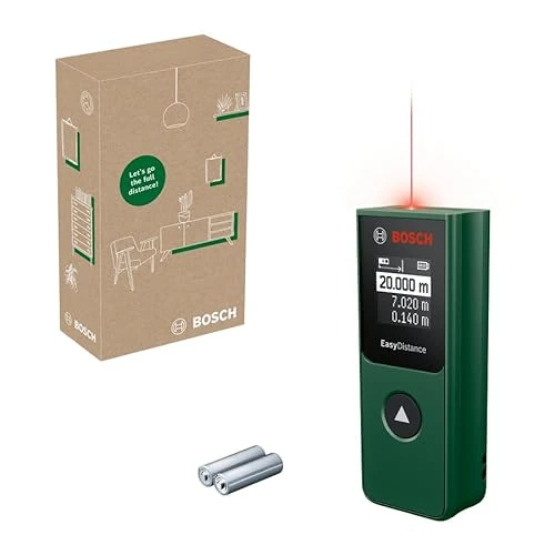 Oferta limitada: Bosch medidor láser EasyDistance 20 (medición fácil y precisa de hasta 20 m, tamaño de bolsillo, control de un solo botón, en caja para E-Commerce) de 52.99 EUR a 32.99 EUR (ahorro 38%)