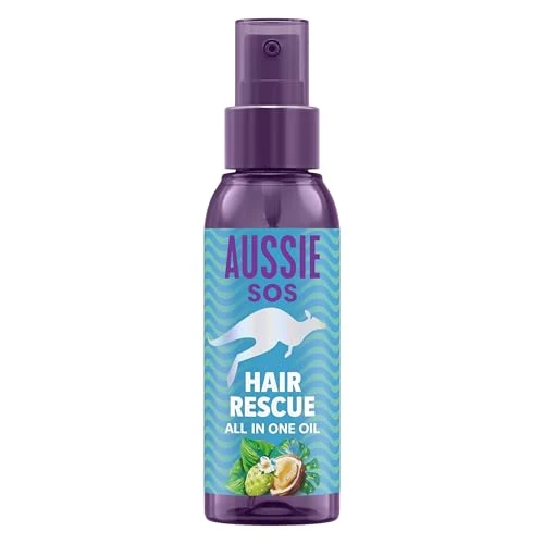 Offerta a tempo: Aussie SOS Hair Rescue Olio Ricostituente per Capelli Tutto In Uno 100ml Per Districare E Lisciare I Capelli Mantenendoli Idratati Fino A 100 Ore, Formula Vegana - 30% da 9.99 € a 6.99 €