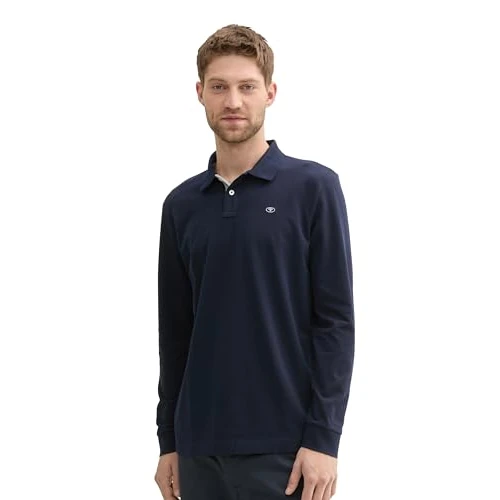 TOM TAILOR Poloshirt voor heren, 10668 - Sky Captain Blue, S