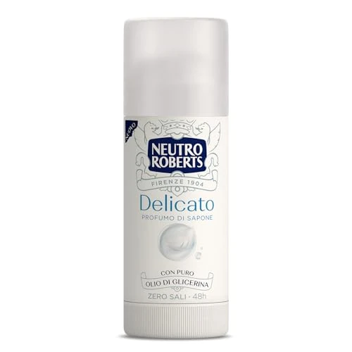 Offerta a tempo: Neutro Roberts, Deodorante Delicato Stick, Extra protezione delicata, Zero Sali di Alluminio, Zero Macchie, Con Puro Olio di Glicerina, Deodorante Uomo e Donna, Dermatologicamente Testato, 40 ml, 48h - 51% da 3.29 € a 1.62 €