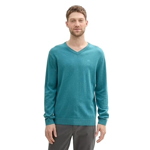 Tom Tailor Maglione da Uomo, 36299 - Melange di tè Brillante, XXL