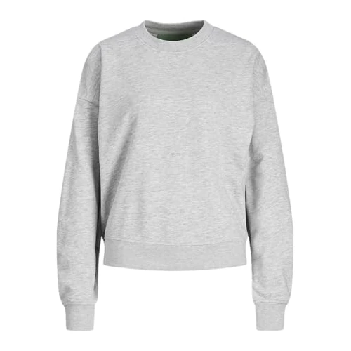 Tijdelijke aanbieding: JJXX Dames sweatshirt met ronde hals JXALFA sweatshirt, lichtgrijs gem., S van 27.95 € naar 27.95 € (0.00% korting)