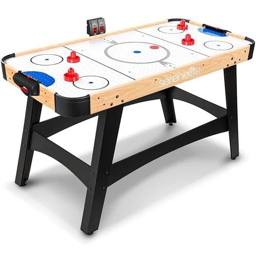 Offerta a tempo: SereneLife Air Hockey Gioco da Tavolo, Arcade Interattivo per Bambini e Adulti, Tavolo Compatto con Dischi e Spintori Inclusi, Idea Regalo per Famiglia e Amici - 15% da 178.55 € a 151.76 €