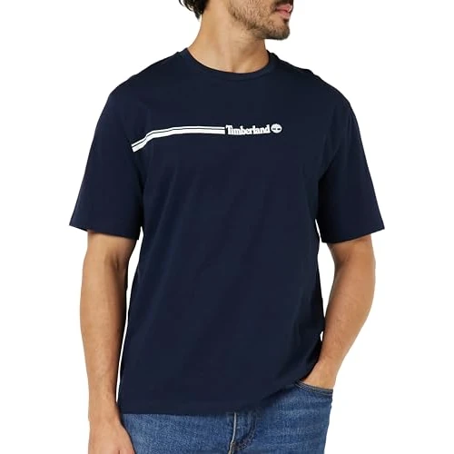 Offerta a tempo: Timberland Maglietta a Maniche Corte 3 Tier3 T-Shirt, Zaffiro Scuro, L Uomo - 14% da 30.00 € a 25.85 €