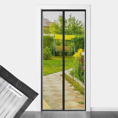 Limited-time offer: Fly Screen Door, 120 x 260 cm, design4door Fly Screen Balcony Door, Black, No Mosquitoes, Healthy Life from 20.93 £ to 20.93 £ (save 0.00%)