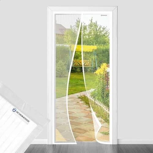 Oferta limitada: DESIGN4DOOR Mosquitera Cortina Puerta Magnetica 160x240, Mosquitera Imantada Puerta, Proteja a su Familia de los Mosquitos de 31.98 € a 15.99 € (ahorro 50%)