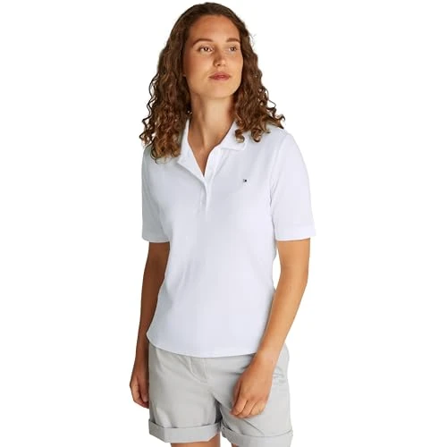 Offre limitée : Tommy Hilfiger Polo Manches Courtes Femme 1985 Piqué Rayures Regular Fit de 52.12 EUR à 47.95 EUR (remise 8%)
