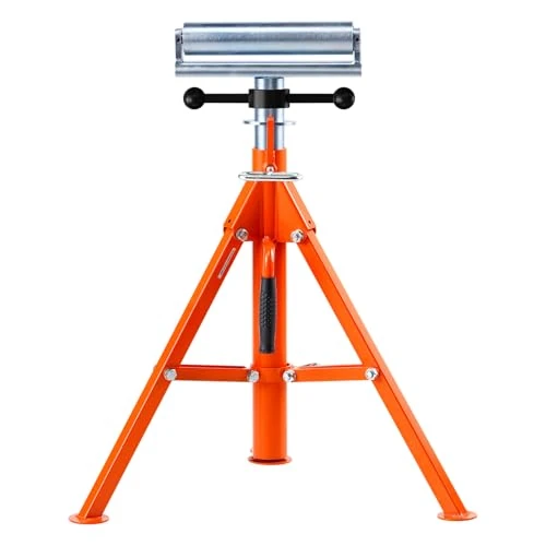 Oferta limitada: VEVOR Roller Stand, Heavy Duty 1136 KG Load Capacity, 27.6"-52" Height Adjustable, 45# Steel Folding Roller Support Stand for Pipes, Wooden Boards de 52.90 € a 52.90 € (ahorro 0.00%)