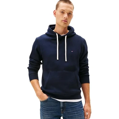 Tijdelijke aanbieding: Tommy Hilfiger Essential Fleece Hoody Mw0mw37230 heren Trui Hoodie van 99.90 EUR naar 79.92 EUR (korting 20%)