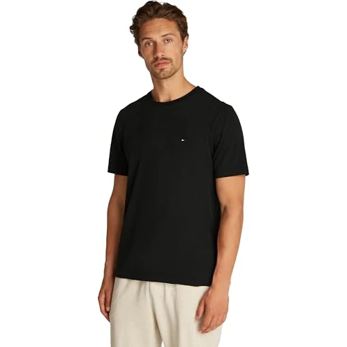 Offerta a tempo: Tommy Hilfiger Uomo T-Shirt Maniche Corte Essential Regular Fit Scollo Rotondo — 40% da 39,90 € a 23,99 €