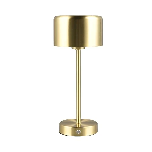 Limited-time offer: RL LIVE YOUR LIGHT Reality Leuchten Jeff R59151108 LED Battery-Powered Table Lamp Polished Metal Brass with 1.5 Watt LED, 4-Way Touch from 31.49 £ to 31.49 £ (save 0.00%)