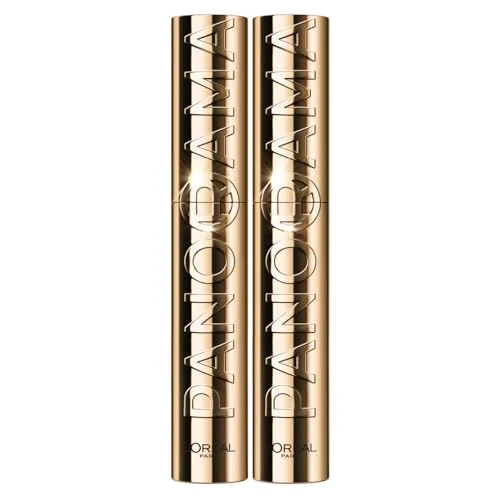 Offerta a tempo: L'Oréal Paris Mascara Volumizzante Bipacco, Ciglia a Ventaglio, Sguardo più Ampio, Adatto a Occhi Sensibili, Arricchito con 5% Stretchflex Complex, Panorama by Volume Million Lashes, Colore: Nero - 0.00% da 28.56 € a 28.56 €