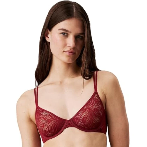 Oferta limitada: Calvin Klein Sujetador de Media Copa Mujer Unlined con Aros, Rojo (Syrah), 95E de 11.98 € a 11.98 € (ahorro 0.00%)