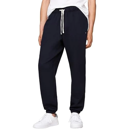 Tijdelijke aanbieding: Tommy Hilfiger Heren Essential Fleece Joggingbroek MW0MW37231, Joggingbroek, Blauw, M, Blauw (Woestijnhemel), M van 52.00 € naar 52.00 € (0.00% korting)
