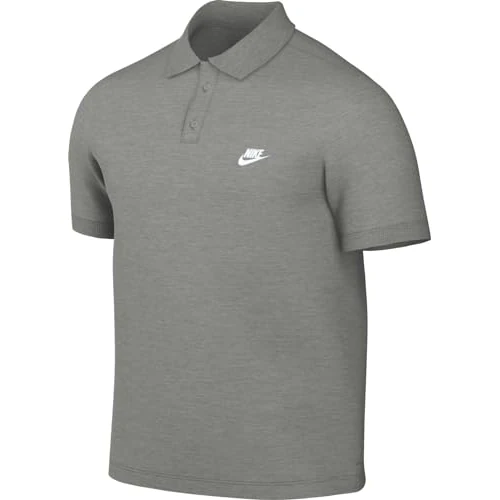 Zeitlich begrenztes Angebot: Nike FN3894-063 Nike Club Polo Shirt Herren DK Grey Heather/White Größe XS von 39.99 € auf 39.99 € (0.00% Rabatt)