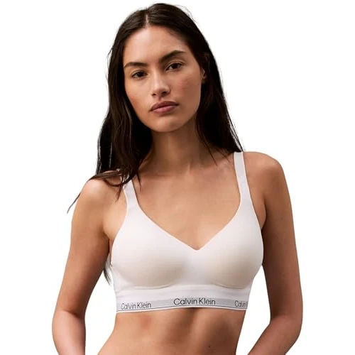 Oferta limitada: Calvin Klein Mujer Sujetador Tipo Bralette Elástico Lift, Blanco (White), M de 44.90 EUR a 22.00 EUR (ahorro 51%)