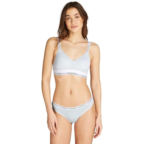 Calvin Klein Damski biustonosz z podszewką 000QF7059E Bralette, niebieski (plein air), XL, Niebieski (plein air), XL