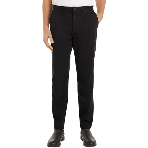 Zeitlich begrenztes Angebot: Tommy Hilfiger Herren Chino Hose Harlem Tapered Fit, Schwarz (Black), 29W/36L von 99.90 € auf 49.37 € (51% Rabatt)