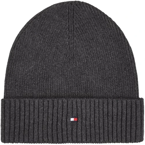 Offre limitee: Tommy Hilfiger Bonnet Homme Flag Cotton Beanie avec Cachemire, Multicolore (Charcoal Gray), Taille Unique de 39.90 EUR a 31.92 EUR (economie 20%)