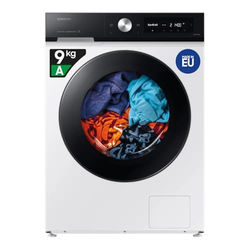 Samsung WW90DB7U94GEU3 - Pralka AI EcoBubble, 9 kg, A-20% z Super Speed 39, Samodawka, Para, Kolor Biały
