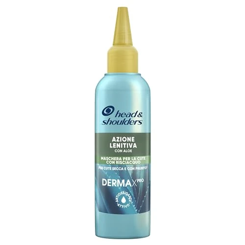 Offerta a tempo: Head & Shoulders DERMAXPRO Maschera Per La Cute Antiforfora Azione Lenitiva Con Aloe E Vitamina E - Fino A 72 Ore Di Idratazione Per La Cute Secca, 145 ml - 35% da 5.38 € a 3.49 €