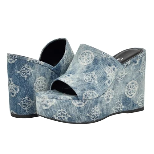 Limited-time offer: GUESS womens Yenise, Denim Blue 420, 7 UK from 64.27 £ to 64.27 £ (save 0.00%)