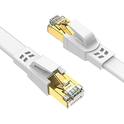 Oferta limitowana: Ercielook Kabel Lan 2 m, 2 sztuki, kabel sieciowy o dużej prędkości CAT8, do użytku wewnątrz i na zewnątrz, 40 Gb/s z pozłacaną wtyczką RJ45 do routera/gier/modemu z 48.97 zł na 48.97 zł (oszczędź 0.00%)