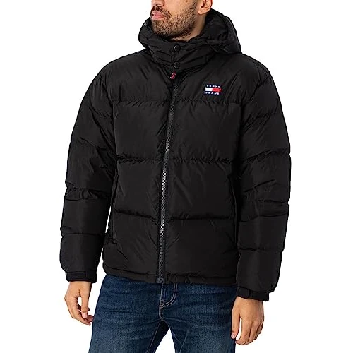 Tommy Jeans Herren Tjm Alaska Puffer Ext Dm0dm19537 Andere Jacken, Schwarz, XL EU